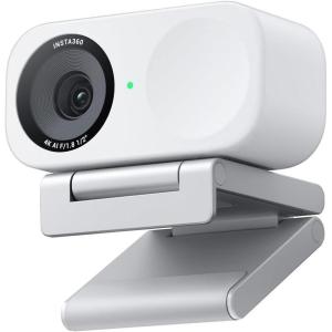 imageInsta360 Link 2C  4K Webcam for PCMac 12quot Sensor Auto Framing HDR AI NoiseCanceling Mic Gesture Control for Streaming Video Calls Gaming Works with Zoom Teams Twitch ampamp MoreArctic White
