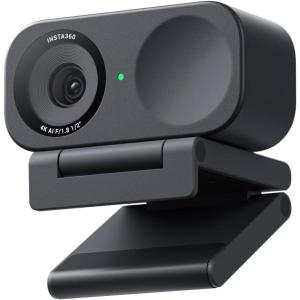 imageInsta360 Link 2C  4K Webcam for PCMac 12quot Sensor Auto Framing HDR AI NoiseCanceling Mic Gesture Control for Streaming Video Calls Gaming Works with Zoom Teams Twitch ampamp MoreGraphite Black
