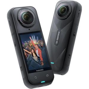 imageInsta360 X5  Waterproof 8K 360 Action Camera Leading Low Light Invisible Selfie Stick Effect Rugged and Replaceable Lens 3Hour Battery Builtin Wind Guard Stabilization Triple AI Chip DesignStandard Bundle