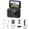 imageInsta360 GO Ultra Creator Bundle Arctic White  Tiny HandsFree 4K Cam Lightweight ampamp Portable Low Light Excellence Mount Anywhere FlowState Stabilization 200 Min Battery Life Waterproof to 33ftMidnight Black