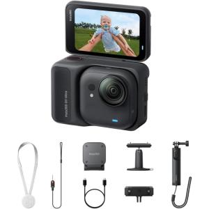 imageInsta360 GO Ultra Creator Bundle Arctic White  Tiny HandsFree 4K Cam Lightweight ampamp Portable Low Light Excellence Mount Anywhere FlowState Stabilization 200 Min Battery Life Waterproof to 33ftMidnight Black