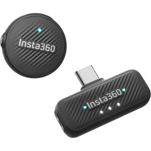 imageInsta360 Mic Air 1 TX  1 RX Noise Cancelling 300m Range Wireless Microphone for USBC iPhoneAndroidPCMac Vlog StreamingMic Air 1 TX  1 RX