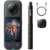 imageInsta360 X5 Motorcycle Bundle  Waterproof 8K 360 Action Camera Rugged ampamp Replaceable Lens 3Hour Battery Clear Audio Stabilization Invisible Selfie Stick Effect Leading Low LightMidnight Black