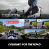 imageInsta360 X5 Motorcycle Bundle  Waterproof 8K 360 Action Camera Rugged ampamp Replaceable Lens 3Hour Battery Clear Audio Stabilization Invisible Selfie Stick Effect Leading Low LightMidnight Black
