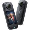imageInsta360 X5 Motorcycle Bundle  Waterproof 8K 360 Action Camera Rugged ampamp Replaceable Lens 3Hour Battery Clear Audio Stabilization Invisible Selfie Stick Effect Leading Low LightMidnight Black