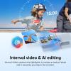 imageInsta360 GO 3S Cycling POV Bundle  128 GB White 4K Tiny Portable Vlogging Camera HandsFree POVs Mount Anywhere Stabilization 140 Min Battery Life 10m Waterproof Pet POV White