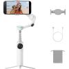 imageInsta360 Flow 2 Pro White  Foldable AI Phone Gimbal Track in 200 iOS Apps MultiPerson ampamp 360 Pan Tracking Builtin TripodSelfie Stick iPhoneAndroid StabilizerSummit White  Standard Bundle