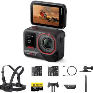 imageInsta360 Ace Pro 2 Xplorer Bundle Dual Battery 8K Waterproof Action Camera CoEngineered with Leica 113quot Sensor Dual AI Chip Leading Low Light Superior Audio Flip Screen ampamp AI Editing for VlogsWinter Bundle