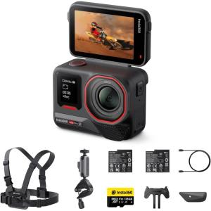 imageInsta360 Ace Pro 2 Xplorer Bundle Dual Battery 8K Waterproof Action Camera CoEngineered with Leica 113quot Sensor Dual AI Chip Leading Low Light Superior Audio Flip Screen ampamp AI Editing for VlogsBike bundle