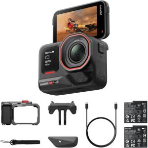 imageInsta360 Ace Pro 2 Xplorer Bundle Dual Battery 8K Waterproof Action Camera CoEngineered with Leica 113quot Sensor Dual AI Chip Leading Low Light Superior Audio Flip Screen ampamp AI Editing for VlogsXplorer Bundle Slate Gray Dual Battery