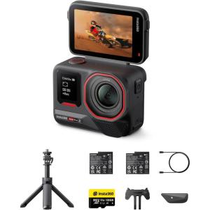 imageInsta360 Ace Pro 2 Xplorer Bundle Dual Battery 8K Waterproof Action Camera CoEngineered with Leica 113quot Sensor Dual AI Chip Leading Low Light Superior Audio Flip Screen ampamp AI Editing for VlogsGetSet Bundle