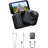 image:imageInsta360 GO Ultra Lifestyle Bundle  Small 4K Vlogging Camera HandsFree POV Cam 1128 Sensor 53g Lightweight 156 FOV 200 Min Battery Life Magnetic Wearable Action Camera for Sports VlogMidnight Black