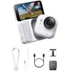 image:imageInsta360 GO Ultra Lifestyle Bundle  Small 4K Vlogging Camera HandsFree POV Cam 1128 Sensor 53g Lightweight 156 FOV 200 Min Battery Life Magnetic Wearable Action Camera for Sports VlogArctic White