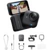 image:imageInsta360 GO Ultra Lifestyle Bundle  Small 4K Vlogging Camera HandsFree POV Cam 1128 Sensor 53g Lightweight 156 FOV 200 Min Battery Life Magnetic Wearable Action Camera for Sports VlogMidnight Black