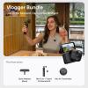 image:imageInsta360 GO Ultra Lifestyle Bundle  Small 4K Vlogging Camera HandsFree POV Cam 1128 Sensor 53g Lightweight 156 FOV 200 Min Battery Life Magnetic Wearable Action Camera for Sports VlogMidnight Black