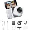image:imageInsta360 GO Ultra Lifestyle Bundle  Small 4K Vlogging Camera HandsFree POV Cam 1128 Sensor 53g Lightweight 156 FOV 200 Min Battery Life Magnetic Wearable Action Camera for Sports VlogArctic White