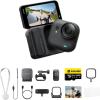 image:imageInsta360 GO Ultra Lifestyle Bundle  Small 4K Vlogging Camera HandsFree POV Cam 1128 Sensor 53g Lightweight 156 FOV 200 Min Battery Life Magnetic Wearable Action Camera for Sports VlogMidnight Black
