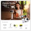 image:imageInsta360 GO Ultra Lifestyle Bundle  Small 4K Vlogging Camera HandsFree POV Cam 1128 Sensor 53g Lightweight 156 FOV 200 Min Battery Life Magnetic Wearable Action Camera for Sports VlogArctic White