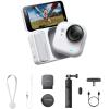 image:imageInsta360 GO Ultra Lifestyle Bundle  Small 4K Vlogging Camera HandsFree POV Cam 1128 Sensor 53g Lightweight 156 FOV 200 Min Battery Life Magnetic Wearable Action Camera for Sports VlogArctic White