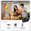 image:imageInsta360 GO Ultra Lifestyle Bundle  Small 4K Vlogging Camera HandsFree POV Cam 1128 Sensor 53g Lightweight 156 FOV 200 Min Battery Life Magnetic Wearable Action Camera for Sports VlogMidnight Black