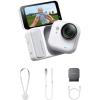 image:imageInsta360 GO Ultra Lifestyle Bundle  Small 4K Vlogging Camera HandsFree POV Cam 1128 Sensor 53g Lightweight 156 FOV 200 Min Battery Life Magnetic Wearable Action Camera for Sports VlogArctic White