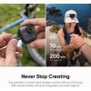 image:imageInsta360 GO Ultra Lifestyle Bundle  Small 4K Vlogging Camera HandsFree POV Cam 1128 Sensor 53g Lightweight 156 FOV 200 Min Battery Life Magnetic Wearable Action Camera for Sports VlogMidnight Black