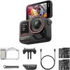 image:imageInsta360 Ace Pro 2 Arctic White Limited Edition  Xplorer Bundle Moonlight Silver 8K Camera CoEngineered with Leica 113 Sensor Dual AI Chip Leading Low Light Flip Screen amp AI EditingMidnight BlackMoonlight Silver