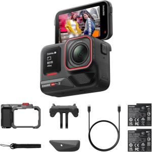 image:imageInsta360 Ace Pro 2 Arctic White Limited Edition  Xplorer Bundle Moonlight Silver 8K Camera CoEngineered with Leica 113 Sensor Dual AI Chip Leading Low Light Flip Screen amp AI EditingBlackGray