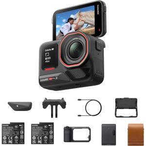image:imageInsta360 Ace Pro 2 Videography Bundle Limited Edition  8K Waterproof Action Camera CoEngineered with Leica 113 Sensor Xplorer Grip Pro Kit for Street Photography Cinematic LensFlash Print Bundle