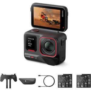 image:imageInsta360 Ace Pro 2 Videography Bundle Limited Edition  8K Waterproof Action Camera CoEngineered with Leica 113 Sensor Xplorer Grip Pro Kit for Street Photography Cinematic LensDual Battery bundle