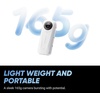 image:imageInsta360 X4 Air Virtual Tour Bundle  29MP 360 HDR Photo Invisible Selfie Stick  Tripod 2010mAh BatteryGraphite Black