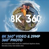 image:imageInsta360 X4 Air Virtual Tour Bundle  29MP 360 HDR Photo Invisible Selfie Stick  Tripod 2010mAh BatteryGraphite Black