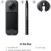 image:imageInsta360 X5 Photography Grip Bundle Waterproof 8K 360 Camera Leading Low Light Invisible Selfie Stick Effect Rugged and Replaceable Lens 3Hour Battery Builtin Wind Guard StabilizationMidnight Black