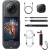 image:imageInsta360 X5 Photography Grip Bundle Waterproof 8K 360 Camera Leading Low Light Invisible Selfie Stick Effect Rugged and Replaceable Lens 3Hour Battery Builtin Wind Guard StabilizationMidnight Black