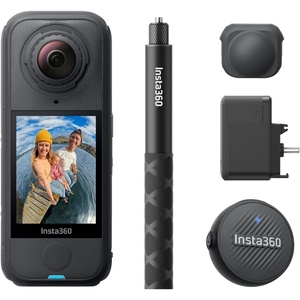 image:imageInsta360 X4 Air Virtual Tour Bundle  29MP 360 HDR Photo Invisible Selfie Stick  Tripod 2010mAh BatteryGraphite Black