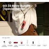 image:imageInsta360 GO 3S Retro Bundle Special Edition 128GB White  Small 4K Vlogging Camera HandsFree POV Cam Retro Filters 4K30fps Extra Bttery Lightweight Wearable Vlog Camera for Street amp Daily ShotsRed