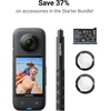 image:imageInsta360 X3 Starter Bundle  Waterproof 360 Action Camera with 12 Inch Sensor 57K 360 72MP 360 Photos Stabilisation 229 Touch Screen Vibration Feedback AI Editing Live StreamingStarter Bundle