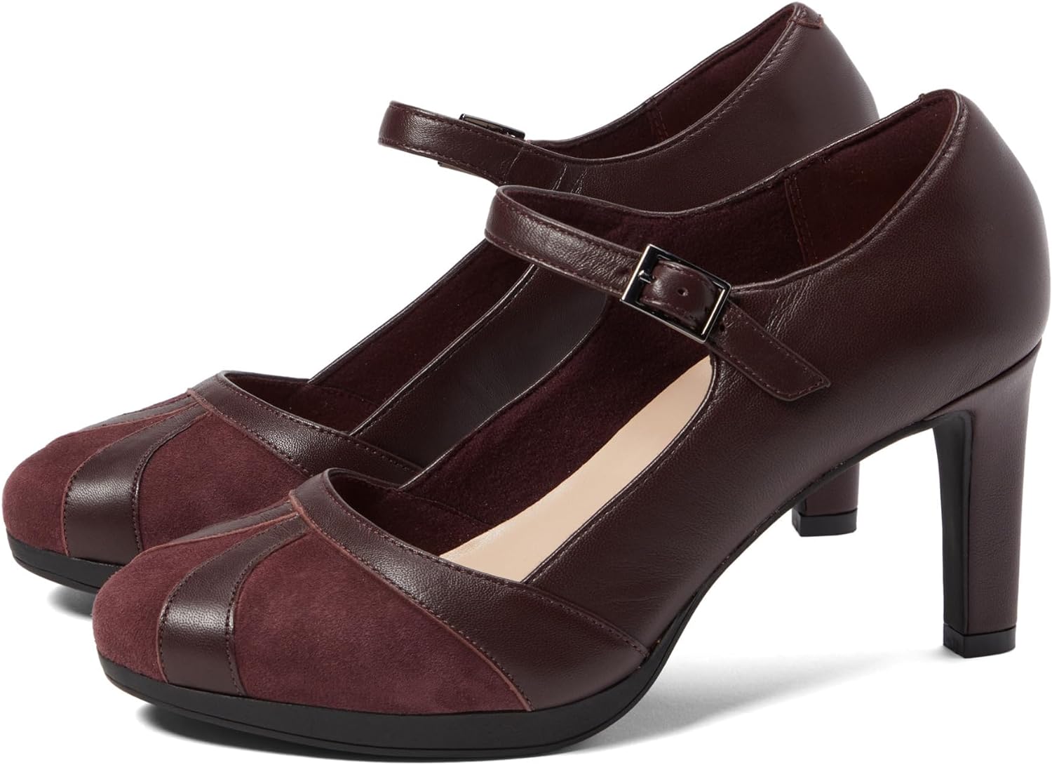 Clarks Women s Ambyr Light Pump Burgundy Combi Clarks