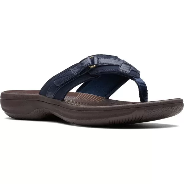 Navy Synthetic/Brown Sole