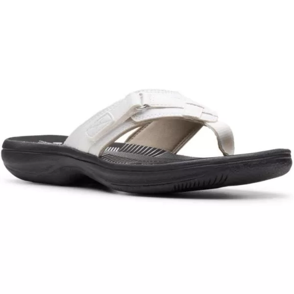 White Synthetic/Black Sole