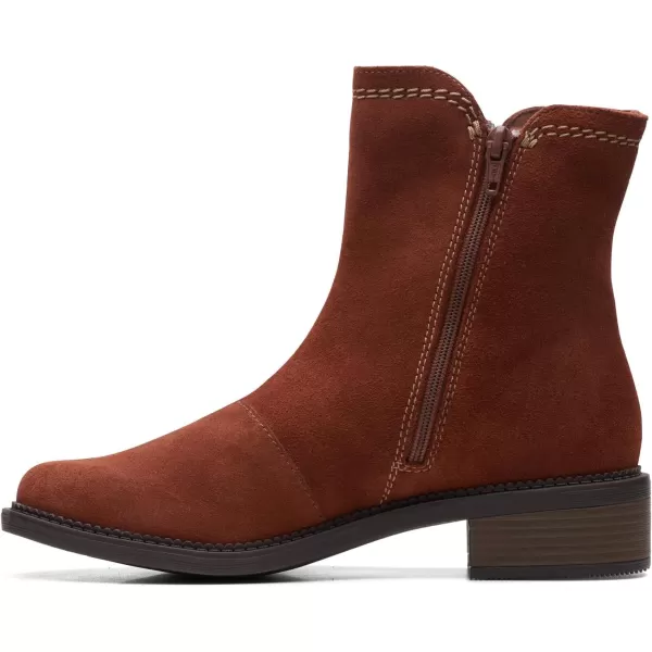 Clarks Women's Maye Zip Mid Calf Boot