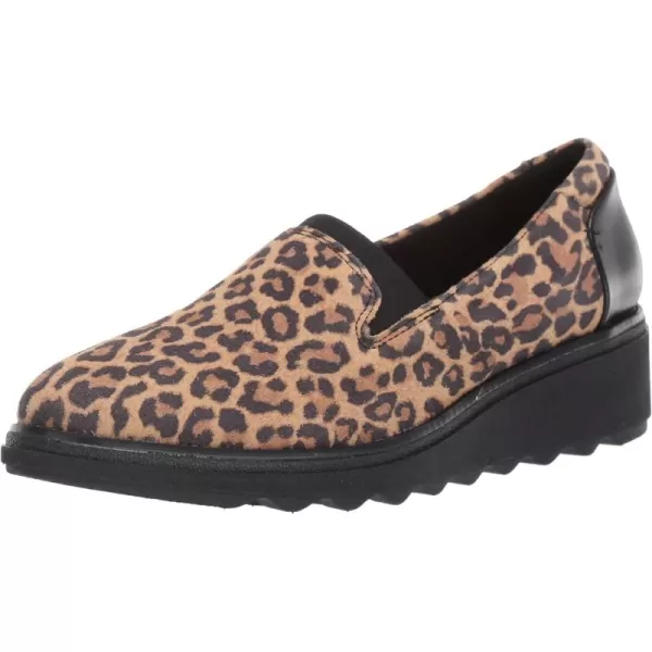 Tan Leopard Suede
