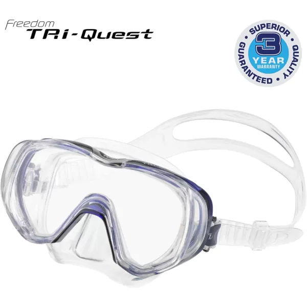 TUSA M-3001 Freedom Tri-Quest Scuba Diving Mask