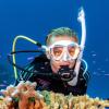 imageTUSA SP0101 Hyperdry Elite II Scuba Diving SnorkelBlackEnergy Orange