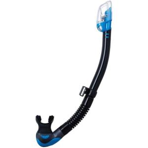 imageTUSA SP0101 Hyperdry Elite II Scuba Diving SnorkelBlackFishtail Blue