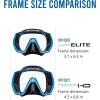 imageTUSA M1001 Freedom HD Scuba Diving MaskBlackFishtail Blue