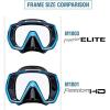 imageTUSA M1003 Freedom Elite Scuba Diving MaskBlackEnergy Green