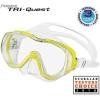 imageTUSA M3001 Freedom TriQuest Scuba Diving MaskBlackFishtail Blue