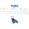 imageTUSA SF22 Solla Open Heel Scuba Diving FinsLight BlueWhite