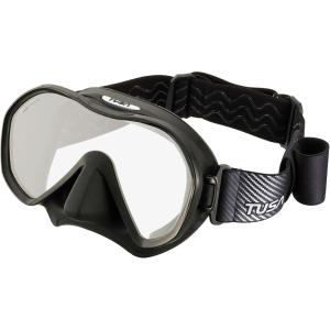 imageTUSA M1010F Zensee Scuba Diving Mask with Fabric Strap WhiteBlack